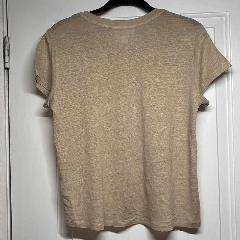 Velvet by Graham & Spencer Casey Linen Crew Neck Tee in - Picture 3 of 8